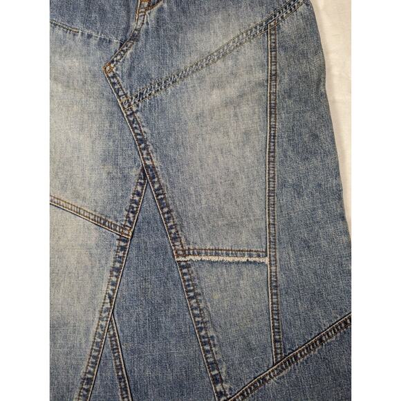 Union Bay Patchwork Jeans Skirt Light wash Sz S See Photos For Measurements - Picture 4 of 13
